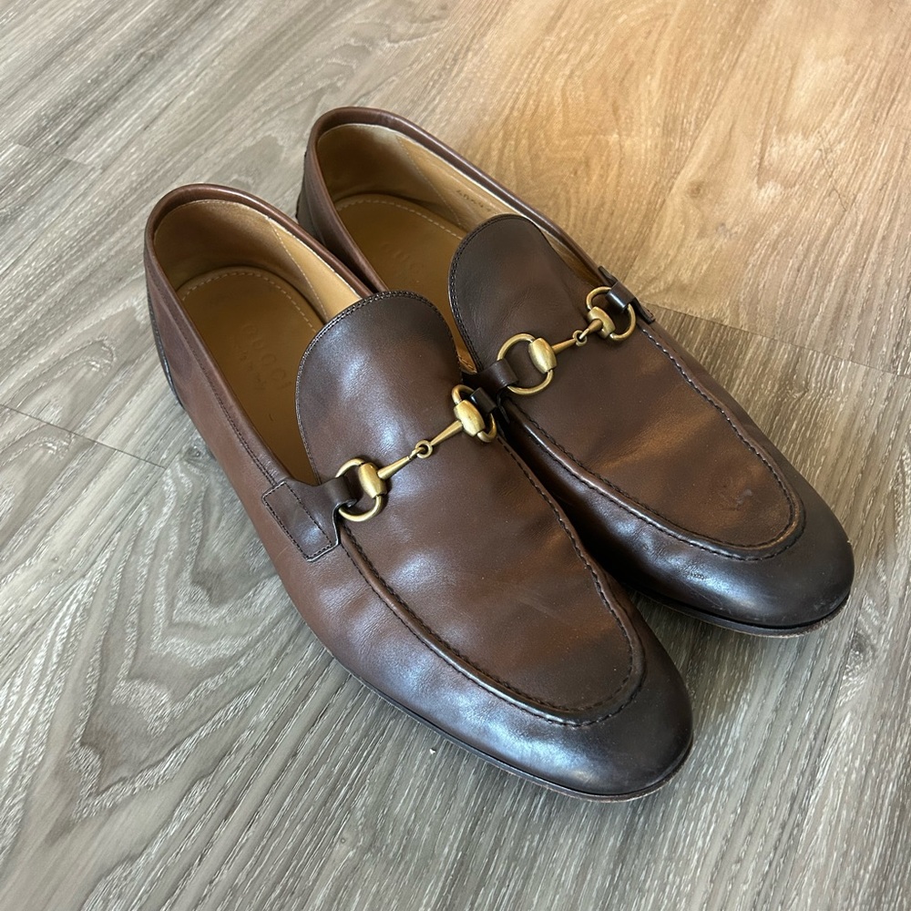 Gucci Jordaan Leather Loafer (US 12.5)